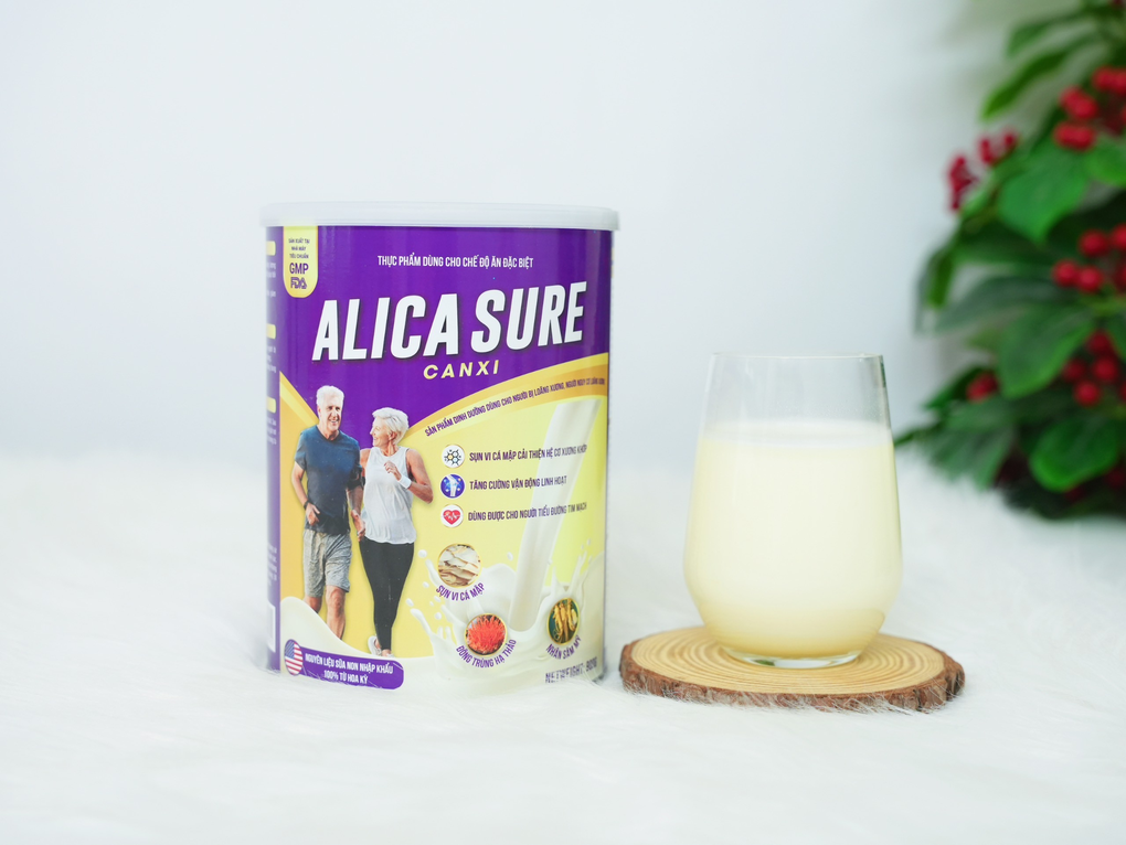 Alica Sure Canxi - giải pháp dinh dưỡng cho người gặp vấn đề về xương khớp