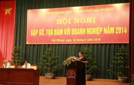 UBNDTP Hải Phòng tổ chức Tọa đàm với các doanh nghiệp