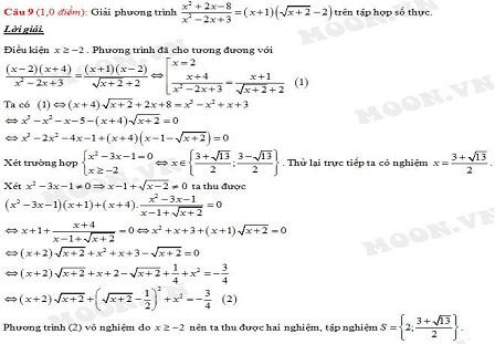 Đã có gợi ý đáp án môn Toán kỳ thi THPT Quốc gia 2015