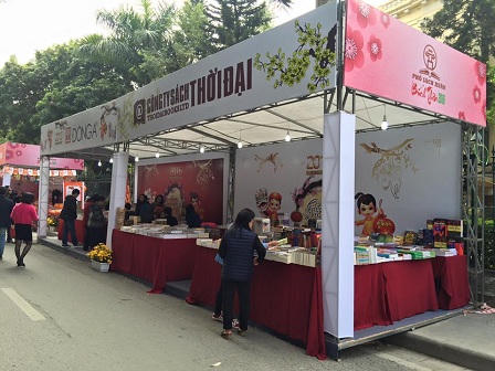 Hà Nội: Khai mạc Phố Sách Xuân mừng năm mới