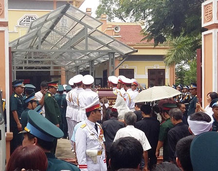 Toàn cảnh lễ viếng và truy điệu 9 quân nhân trên máy bay Casa 212 hy sinh