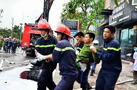 Toàn cảnh vụ hỏa hoạn kinh hoàng phố Trần Thái Tông