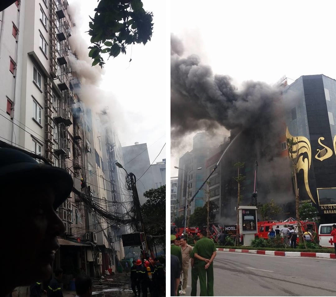 Toàn cảnh vụ hỏa hoạn kinh hoàng phố Trần Thái Tông