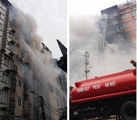 Toàn cảnh vụ hỏa hoạn kinh hoàng phố Trần Thái Tông