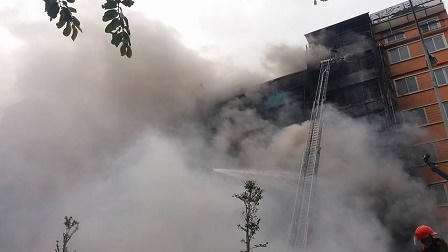 Toàn cảnh vụ hỏa hoạn kinh hoàng phố Trần Thái Tông