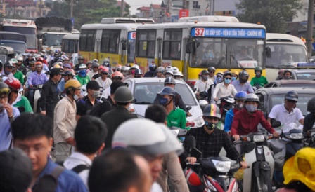 Cửa ngõ thủ đô tắc nghẽn sau 4 ngày nghỉ lễ