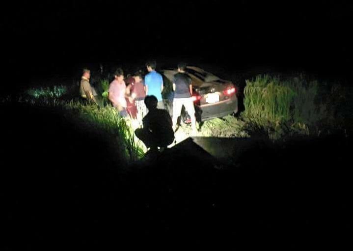 Bắc Ninh: Xe camry đâm 5 người thương vong rồi lao xuống ruộng lúa