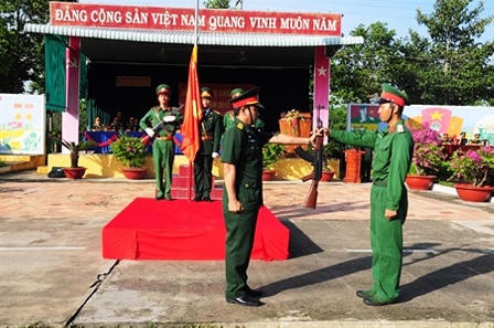 Thiêng liêng Lễ tuyên thệ chiến sĩ mới