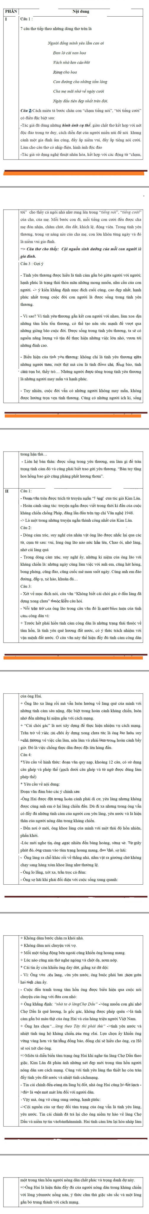 Thi vào lớp 10 tại Hà Nội: Đáp án môn Ngữ văn