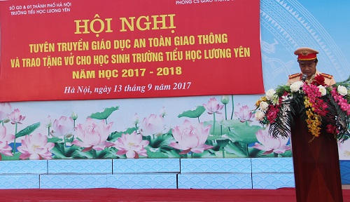 CSGT Hà Nội cùng Sở GD&ĐT tuyên truyền pháp luật về ATGT