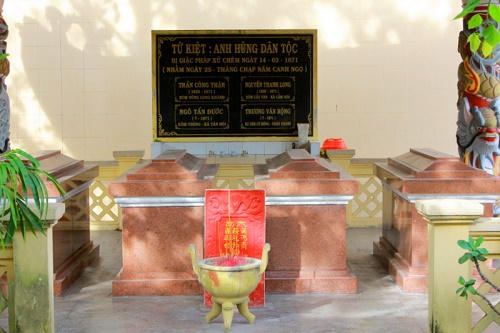 Về Cai Lậy, tưởng nhớ Tứ Kiệt anh dũng chống Tây