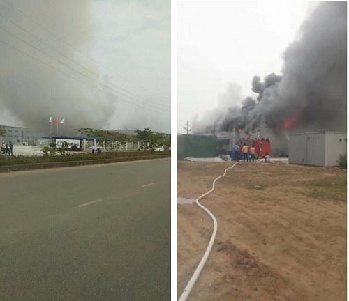 Bắc Ninh: cháy phân xưởng tại 1 doanh nghiệp triệu đô