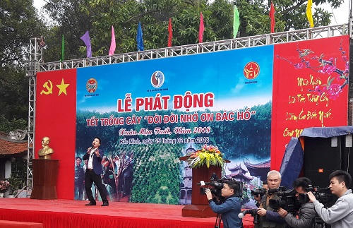 Chủ nhiệm UBKT Trung ương dự Lễ phát động trồng cây tại Bắc Ninh