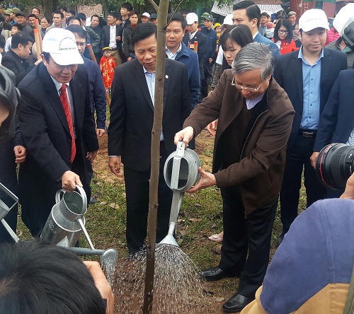 Chủ nhiệm UBKT Trung ương dự Lễ phát động trồng cây tại Bắc Ninh