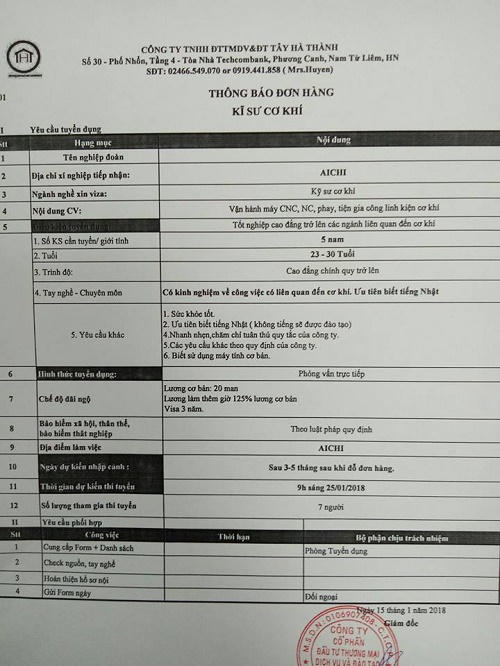 Người lao động bị viêm gan B,  doanh nghiệp vẫn cam kết đưa sang nước ngoài?