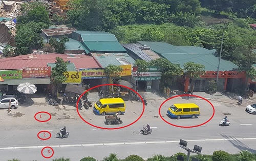 Hà Nội: Nhà xe Đồng Hương Sông Lam ngang nhiên dừng đỗ, đón trả khách trên đường