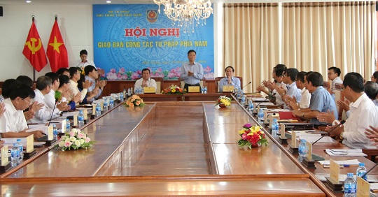 Bộ trưởng Lê Thành Long đánh giá cao những đề xuất của Tư pháp phía Nam 