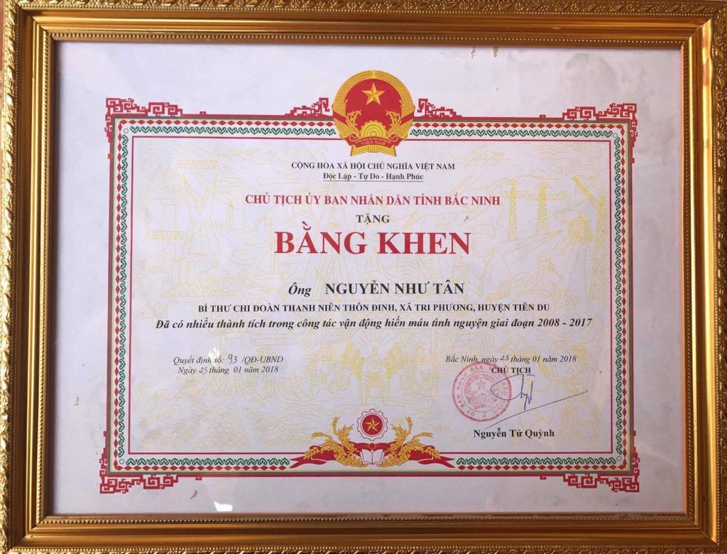 Chàng thanh niên 28 tuổi 41 lần hiến máu tình nguyện