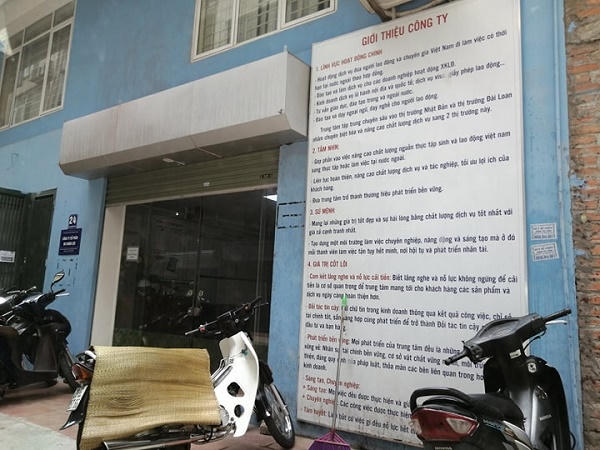 Hà Nội: Nghi vấn Công ty Thái Bình Dương dối trá người lao động đi Đài Loan?