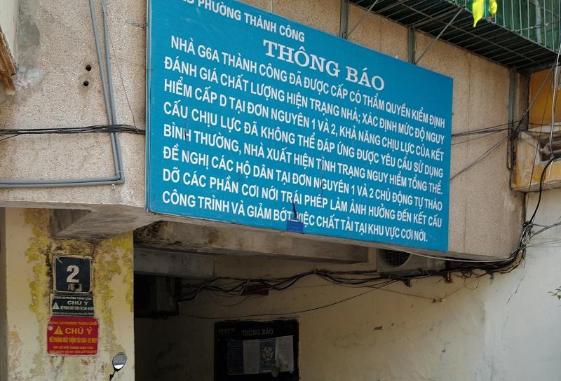 Hà Nội: Biết ngột ngạt, nguy hiểm vẫn ở chung cư cũ xuống cấp