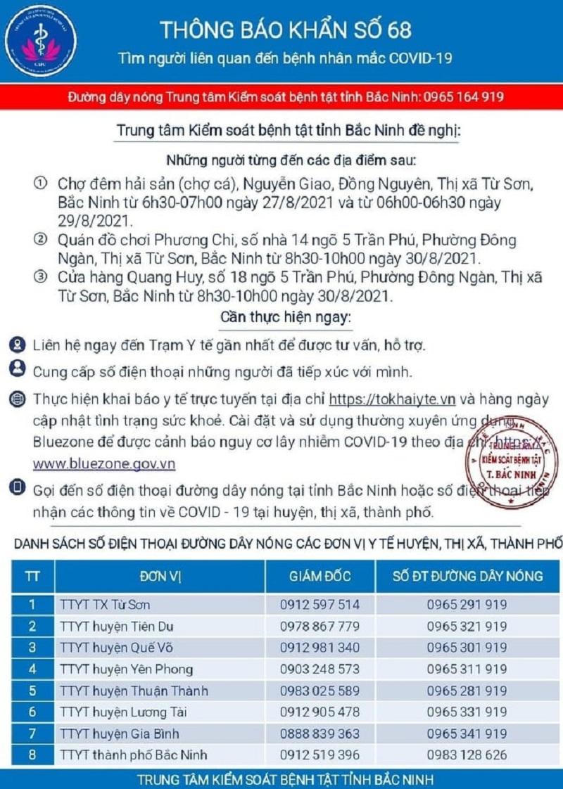 Bắc Ninh: Cách ly y tế toàn bộ xã Đại Đồng, huyện Tiên Du