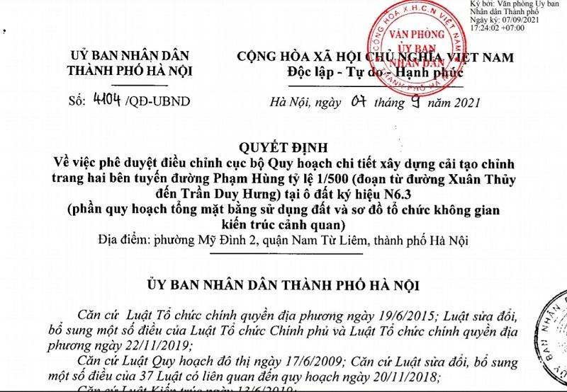 Điều chỉnh ô đất xây trung tâm văn hóa thành khách sạn văn phòng?