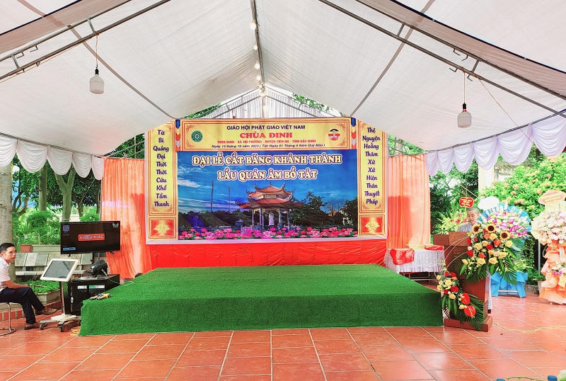 Bắc Ninh: Đại lễ cắt băng khánh thành lầu Quán Âm Bồ Tát