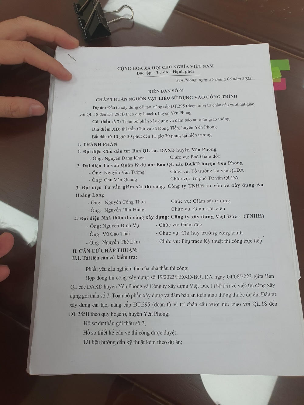 Bắc Ninh: Nhiều bất cập trong việc thực hiện Dự án đường tỉnh 295 huyện Yên Phong