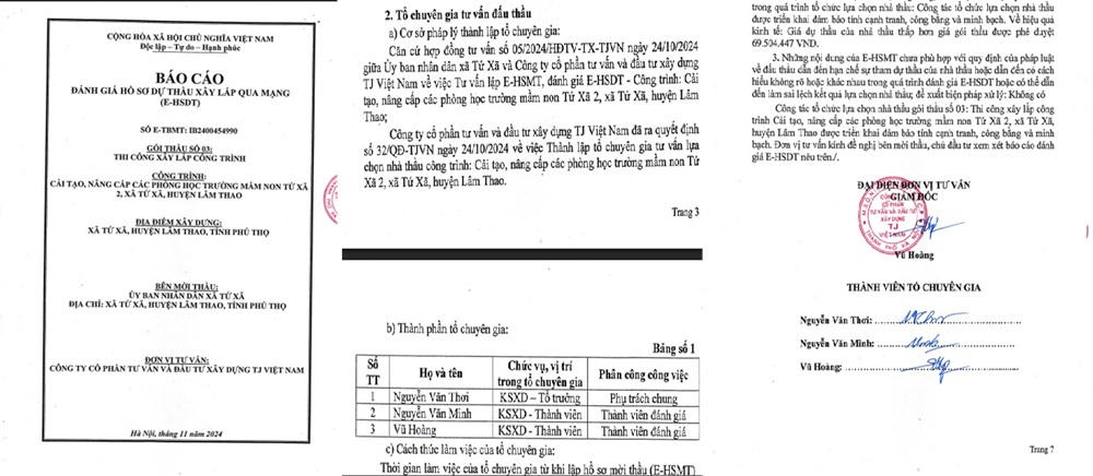 Phú Thọ: Công ty xây dựng Hải Vân trúng liên tiếp nhiều Gói thầu tại UBND xã Tứ Xã