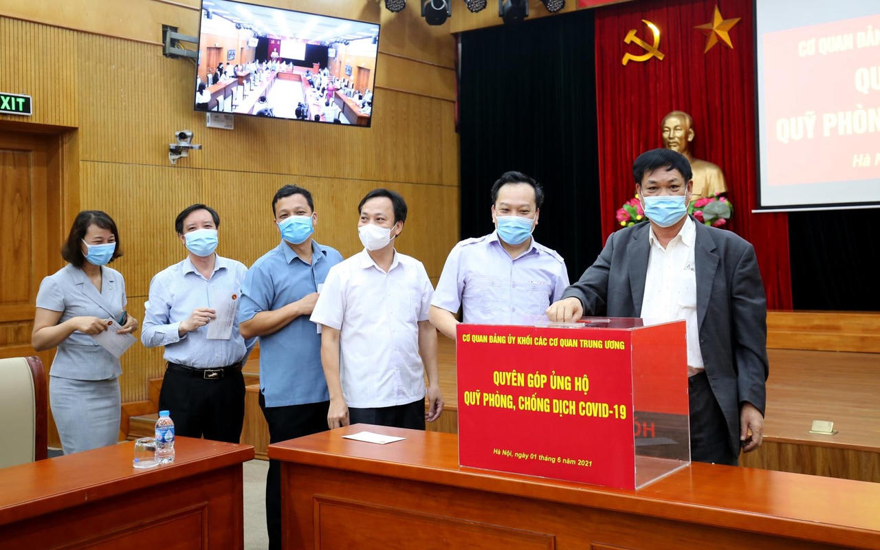 Đảng ủy Khối các cơ quan Trung ương ủng hộ Phú Yên 1,8 tỷ đồng phòng, chống dịch COVID-19