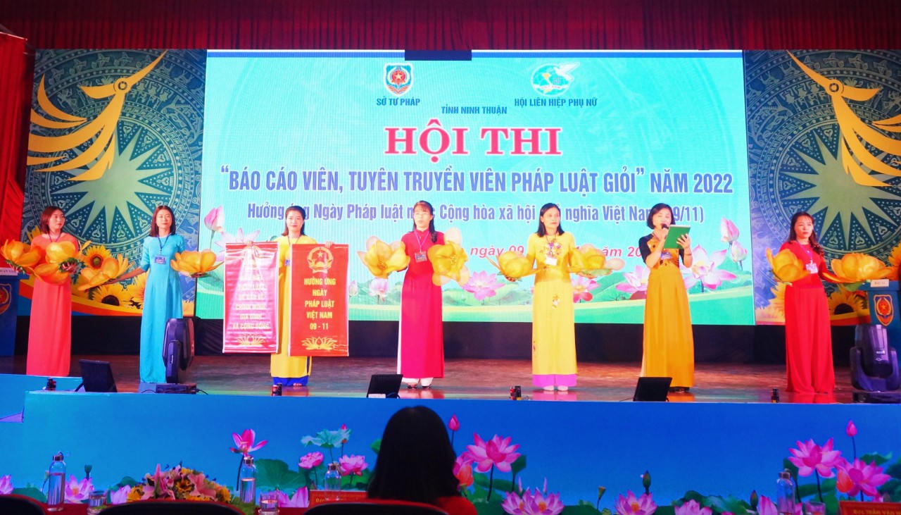 Ninh Thuận: Hội Thi “Báo cáo viên, tuyên truyền viên pháp luật giỏi” Năm 2022