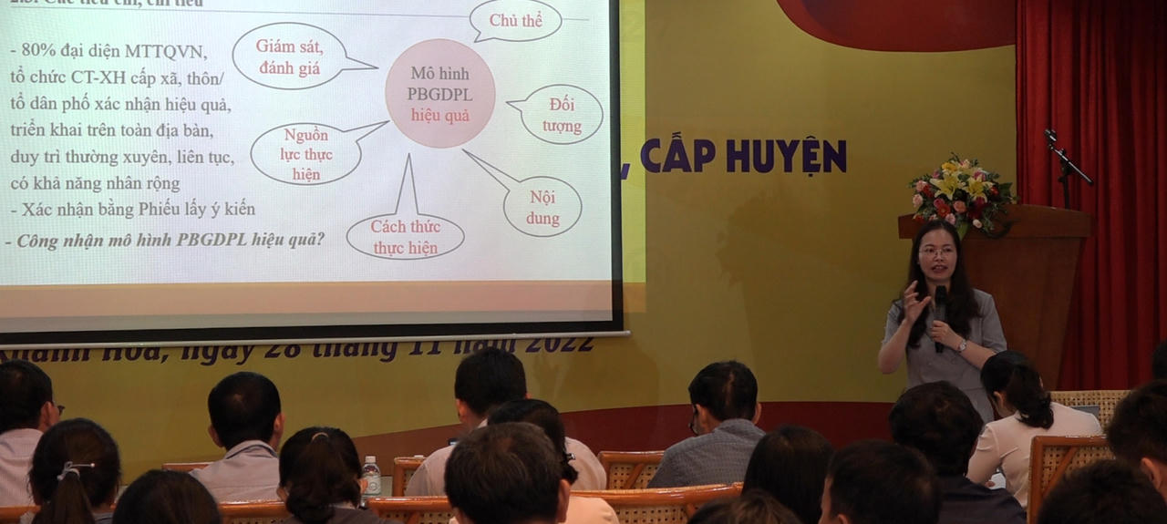 Bộ Tư pháp tổ chức Hội nghị tập huấn hướng dẫn áp dụng pháp luật tiếp cận thông tin tại Khánh Hoà