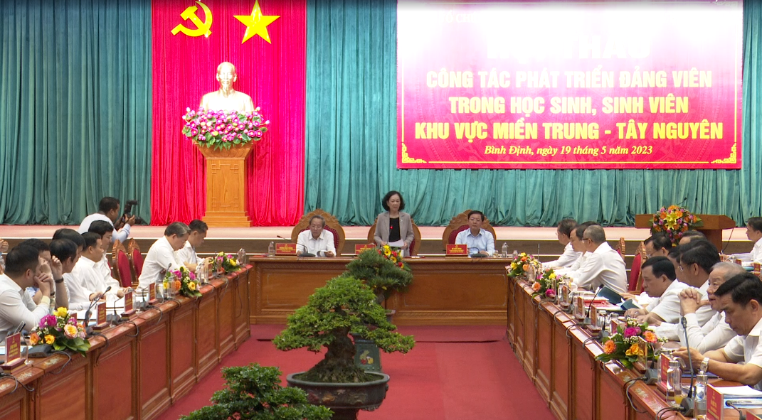 Thường trực Ban Bí thư làm việc về công tác phát triển Đảng viên trong học sinh, sinh viên