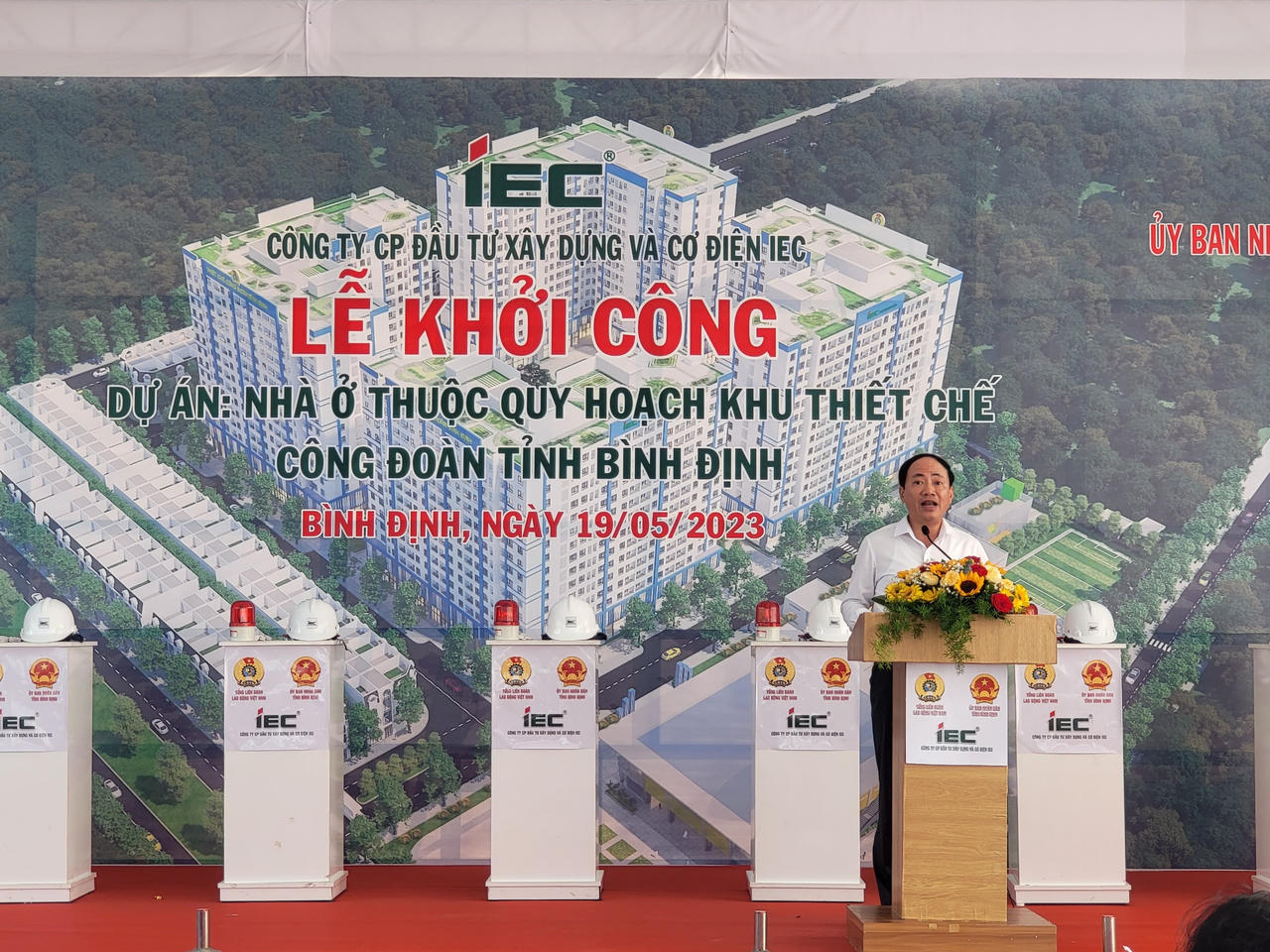 Khởi công dự án Nhà ở thuộc quy hoạch khu thiết chế công đoàn tỉnh Bình Định 