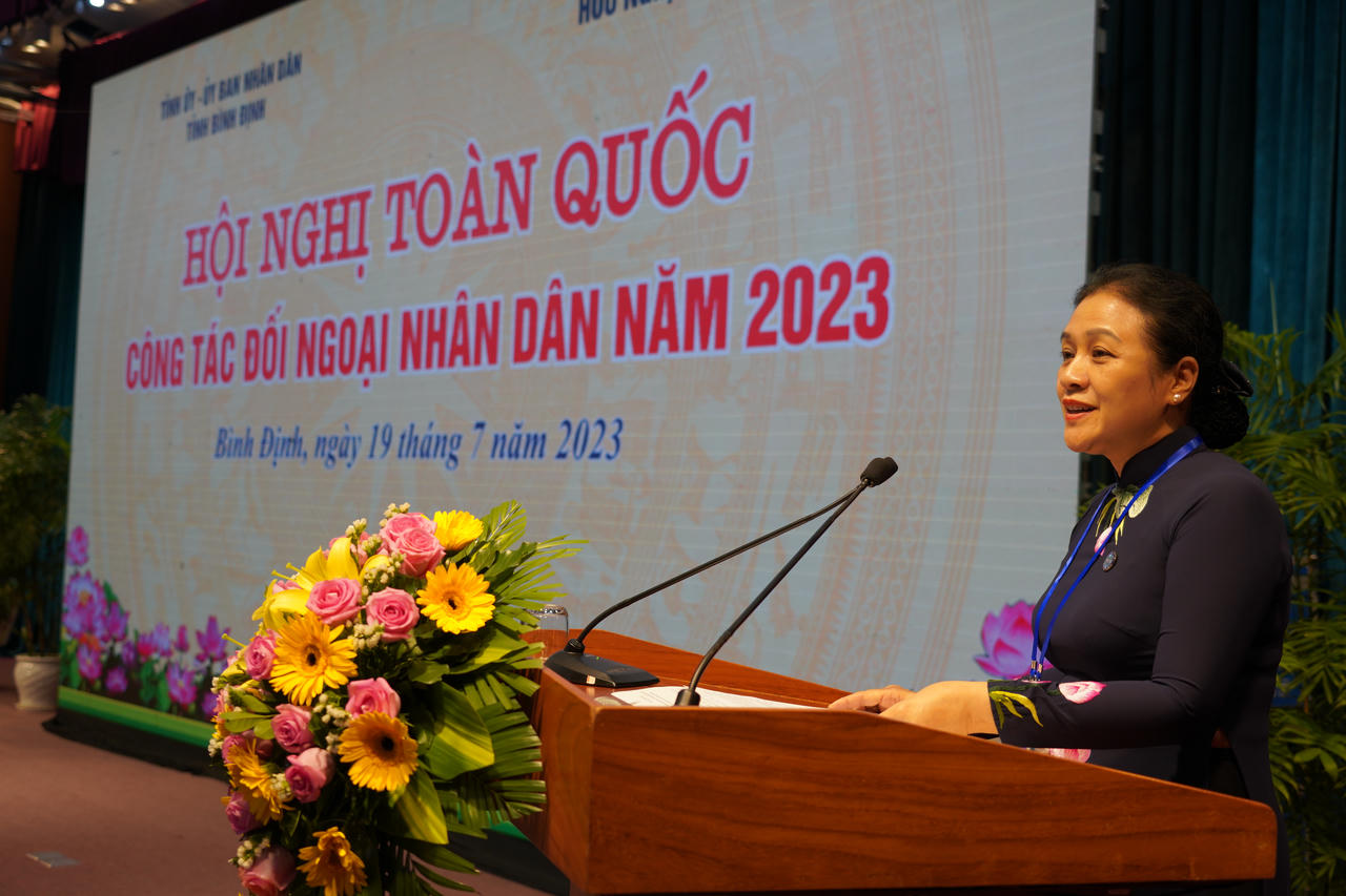 Hội nghị toàn quốc công tác đối ngoại Nhân dân năm 2023 tại Bình Định