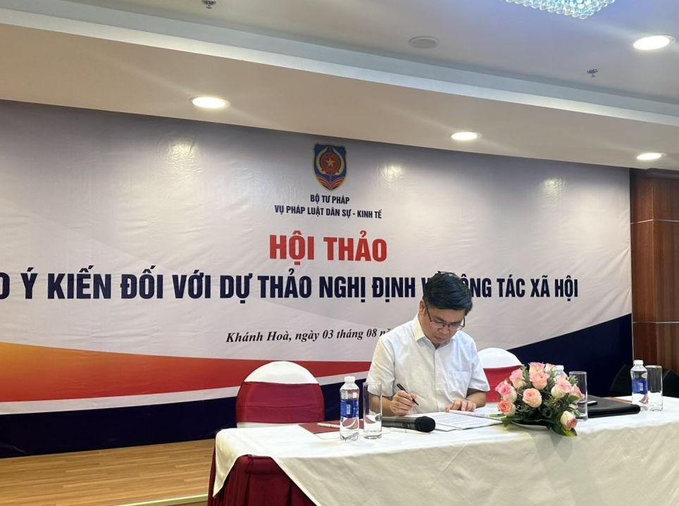 Hội thảo cho ý kiến đối với dự thảo Nghị định về Công tác xã hội 