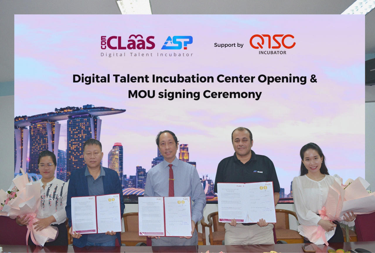 Ra mắt Vườn ươm tài năng kỹ thuật số và lễ ký kết hợp tác giữa eduCLaaS-ASP và QTSC