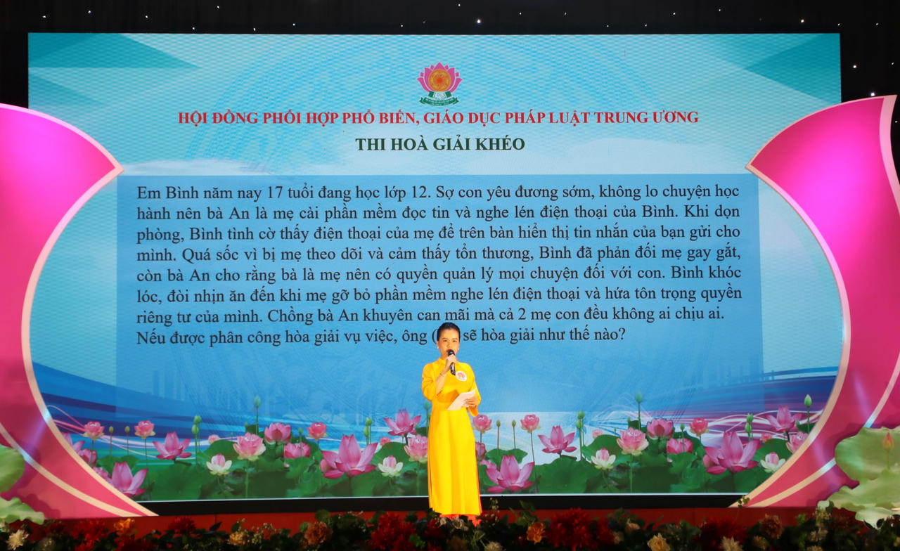 Khai mạc Hội thi Hòa giải viên giỏi toàn quốc khu vực miền Trung - Tây Nguyên