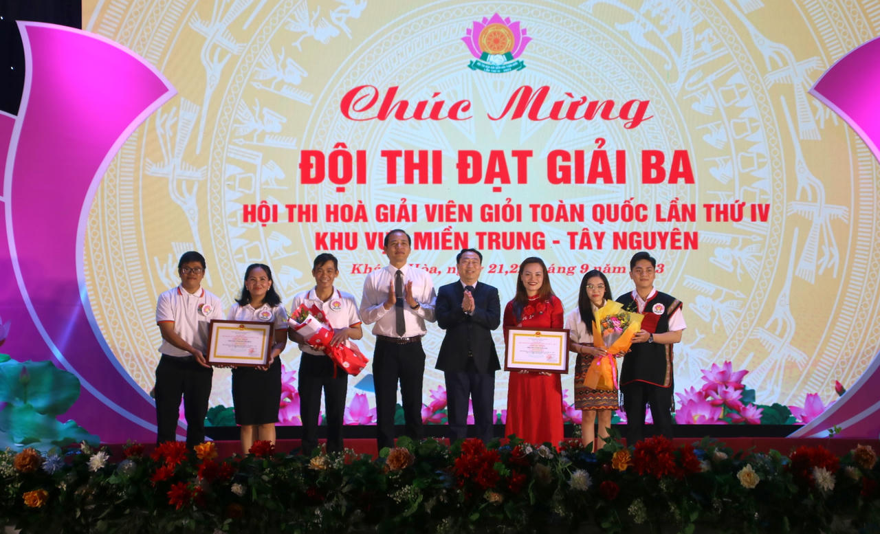 Thanh Hóa đạt giải Nhất của Hội thi Hòa giải viên giỏi toàn quốc lần thứ IV, khu vực miền Trung - Tây Nguyên
