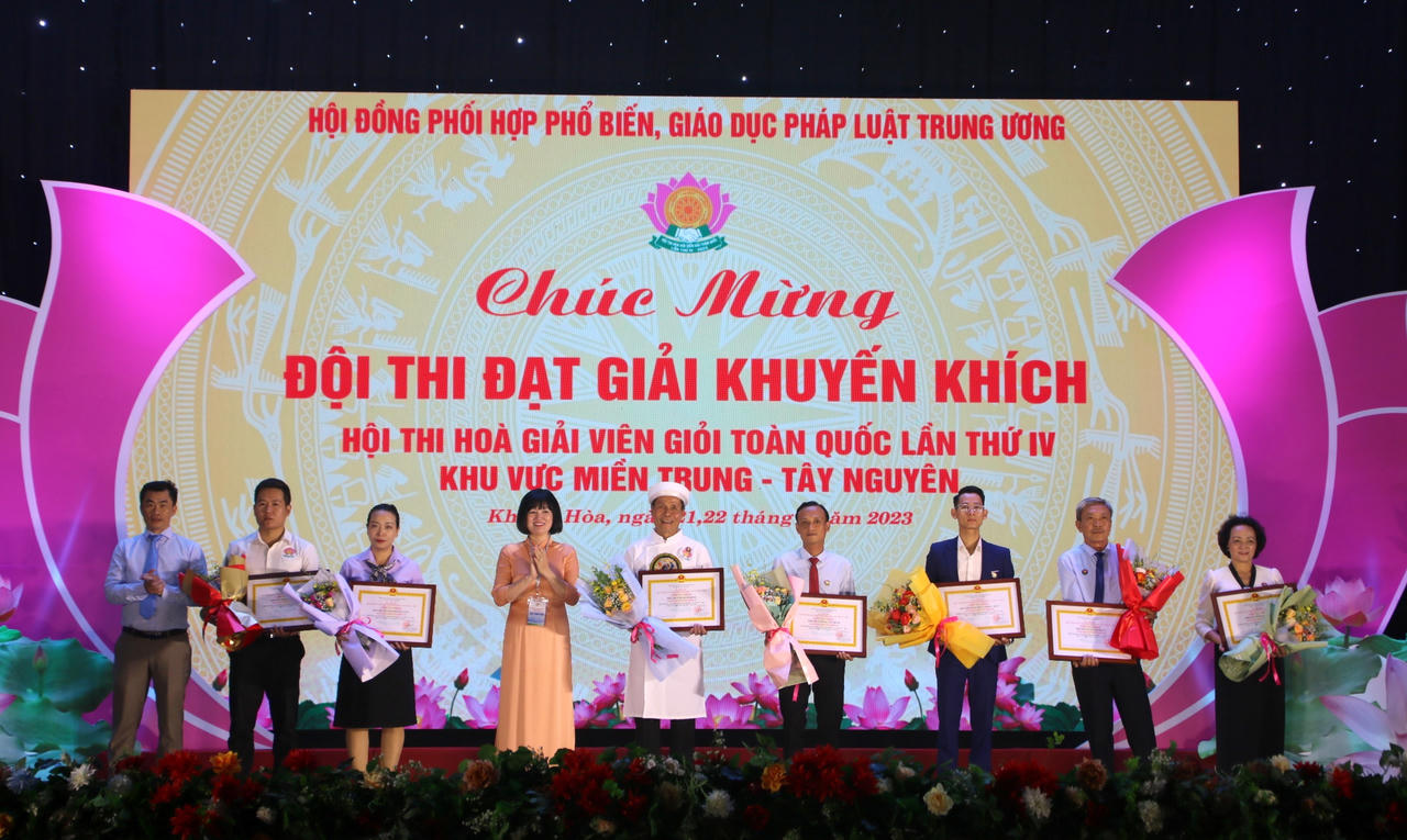 Thanh Hóa đạt giải Nhất của Hội thi Hòa giải viên giỏi toàn quốc lần thứ IV, khu vực miền Trung - Tây Nguyên