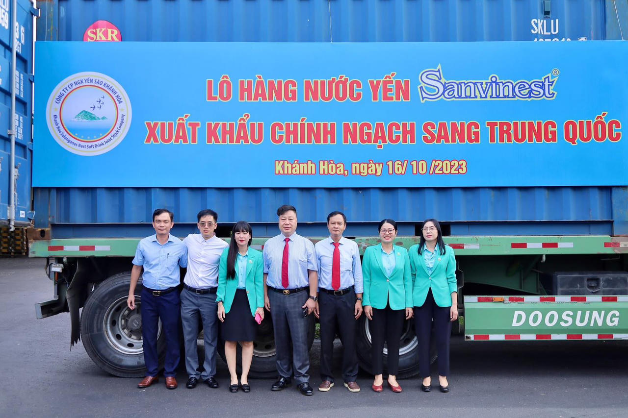 Chuẩn bị xuất khẩu lô hàng Yến sào Sanvinest Khánh Hòa nguyên chất đầu tiên sang Trung Quốc