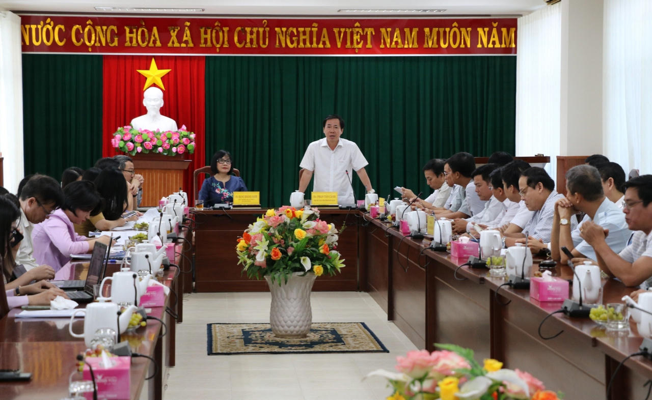 Đoàn Kiểm tra liên ngành Bộ Tư pháp làm việc với UBND tỉnh Ninh Thuận