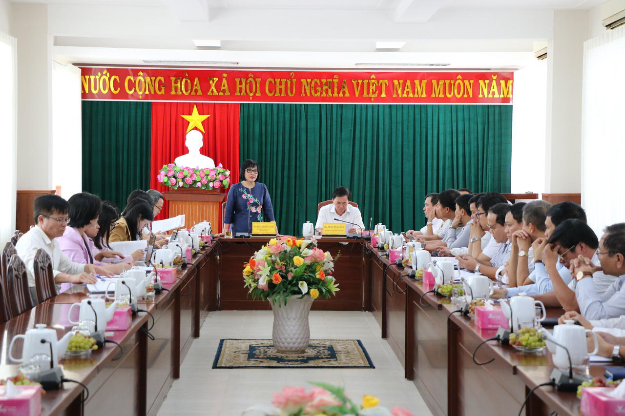 Đoàn Kiểm tra liên ngành Bộ Tư pháp làm việc với UBND tỉnh Ninh Thuận