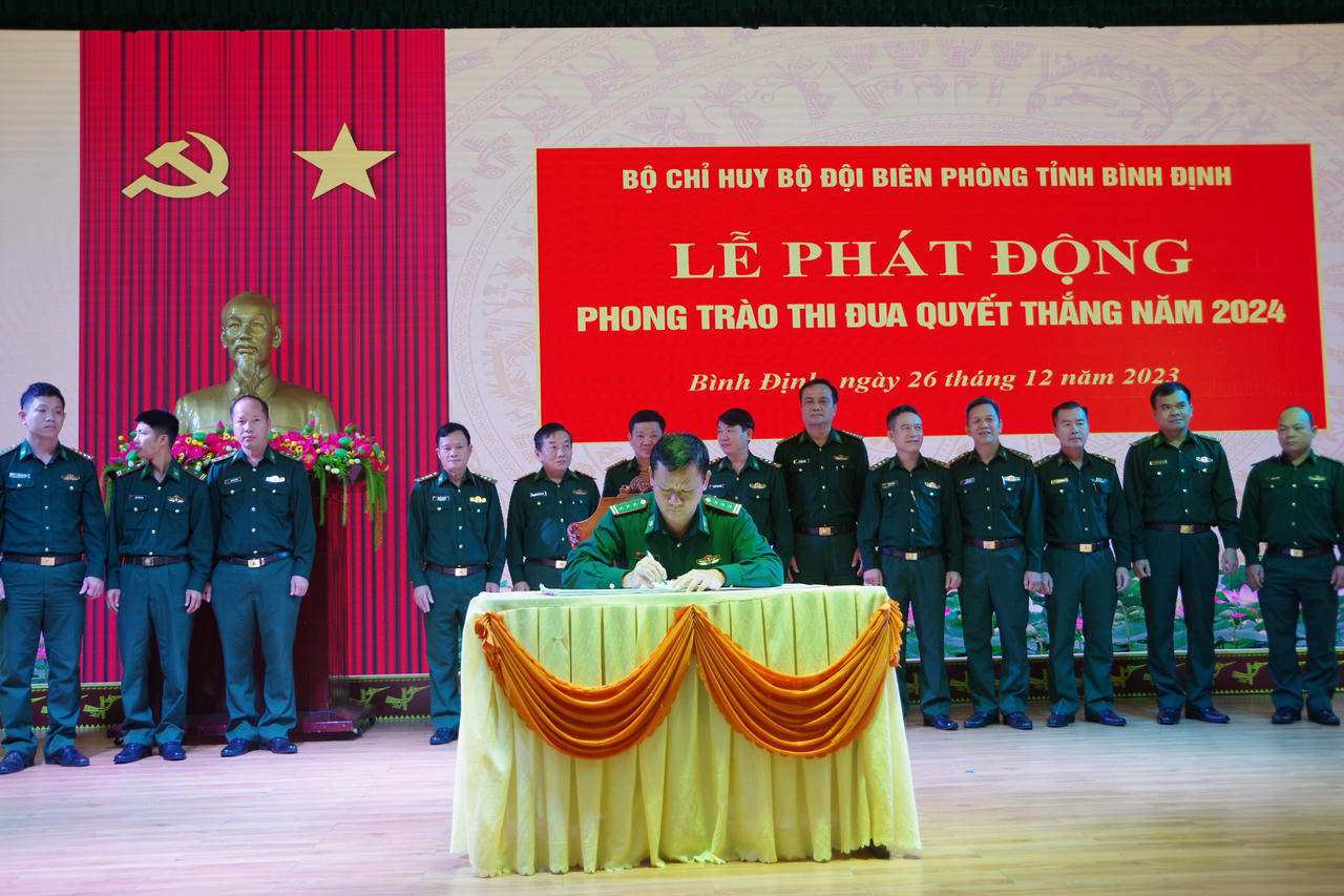 BĐBP tỉnh Bình Định phát động phong trào thi đua Quyết thắng năm 2024