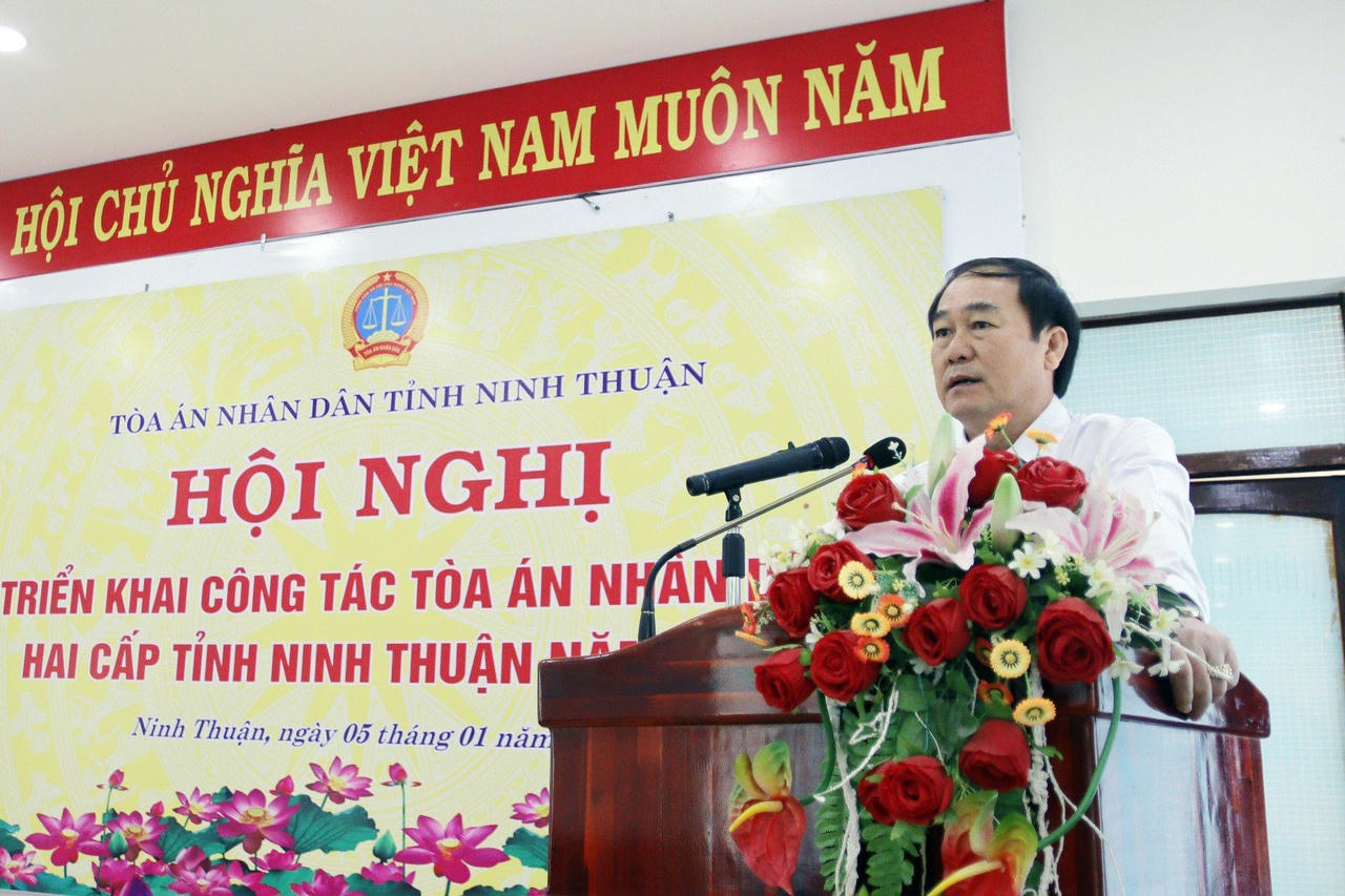 TAND hai cấp tỉnh Ninh Thuận đạt tỷ lệ 100% trong giải quyết các vụ án tham nhũng, kinh tế