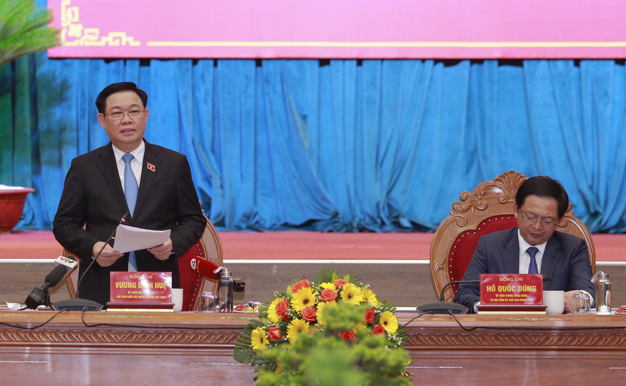 Chủ tịch Quốc hội Vương Đình Huệ: Bình Định cần tiếp tục nêu cao khát vọng, quyết tâm để bứt tốc