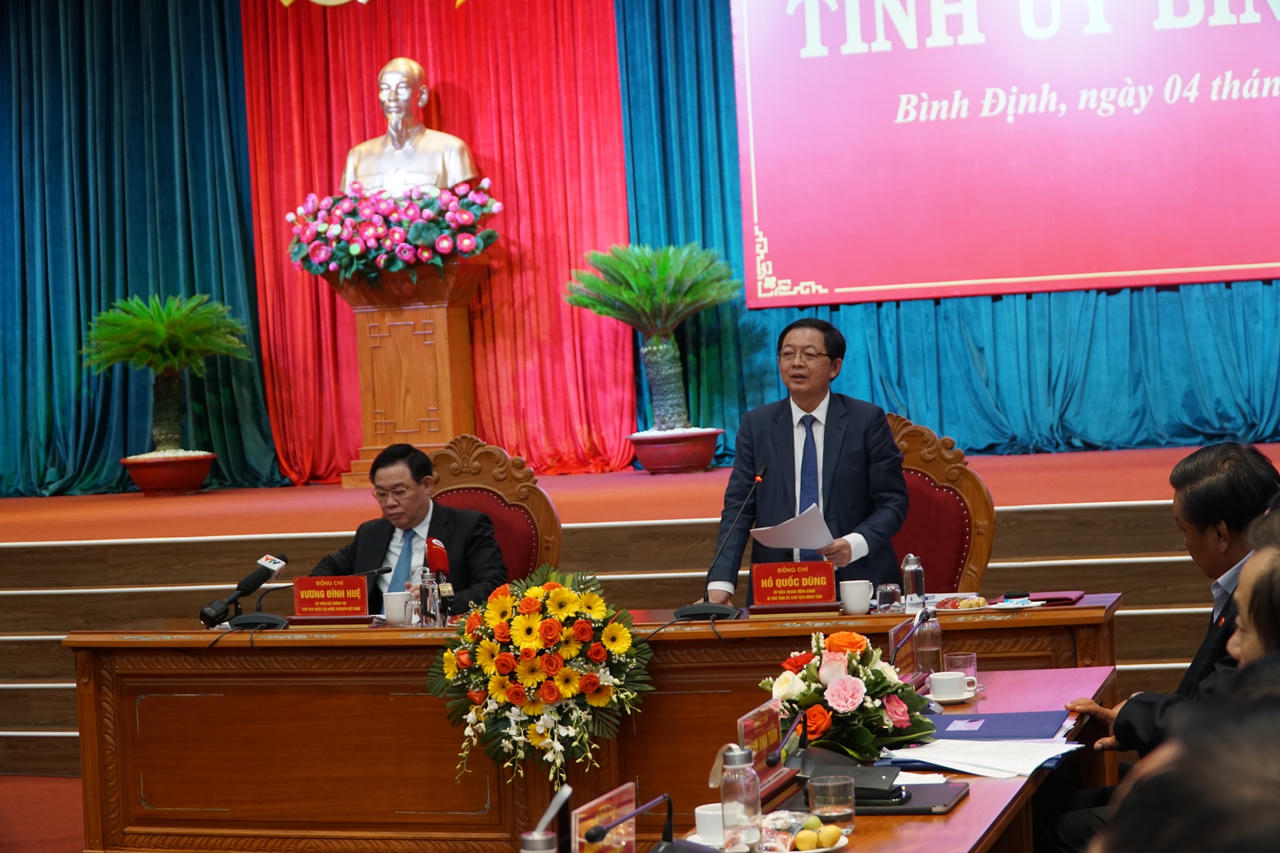 Chủ tịch Quốc hội Vương Đình Huệ: Bình Định cần tiếp tục nêu cao khát vọng, quyết tâm để bứt tốc