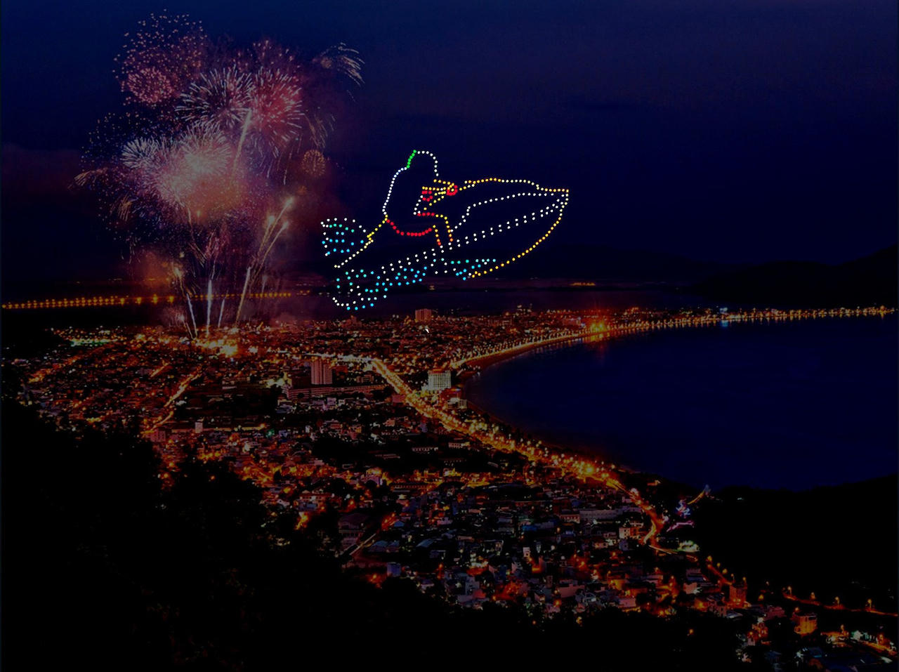 500 drone sẽ vẽ ánh sáng trên bầu trời Quy Nhơn vào đêm 31/3