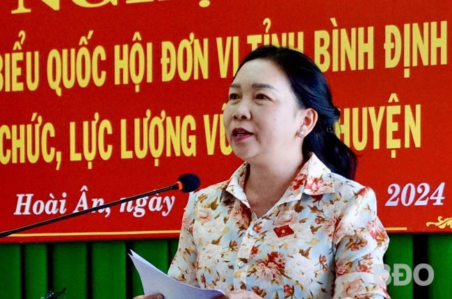 Bộ trưởng Bộ Tài chính Hồ Đức Phớc tiếp xúc cử tri tỉnh Bình Định