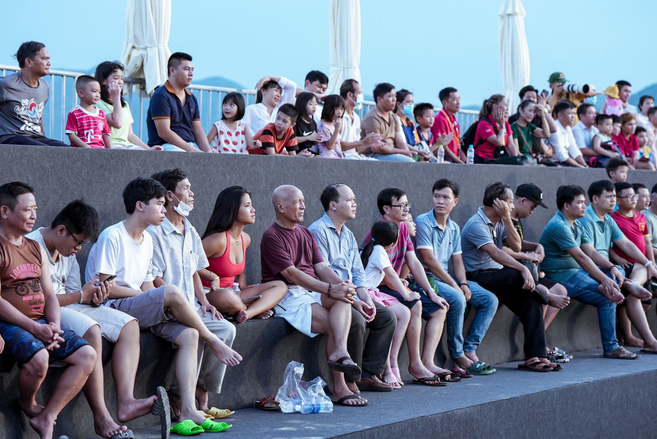 “Đã mắt” xem các vận động viên tranh tài tại Giải Thi đấu Teqball Thế giới 2024